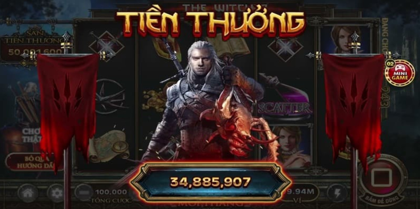 Gợi ý các sảnh game Nổ Hũ The Witcher quốc tế đáng giải trí tại 12Bet